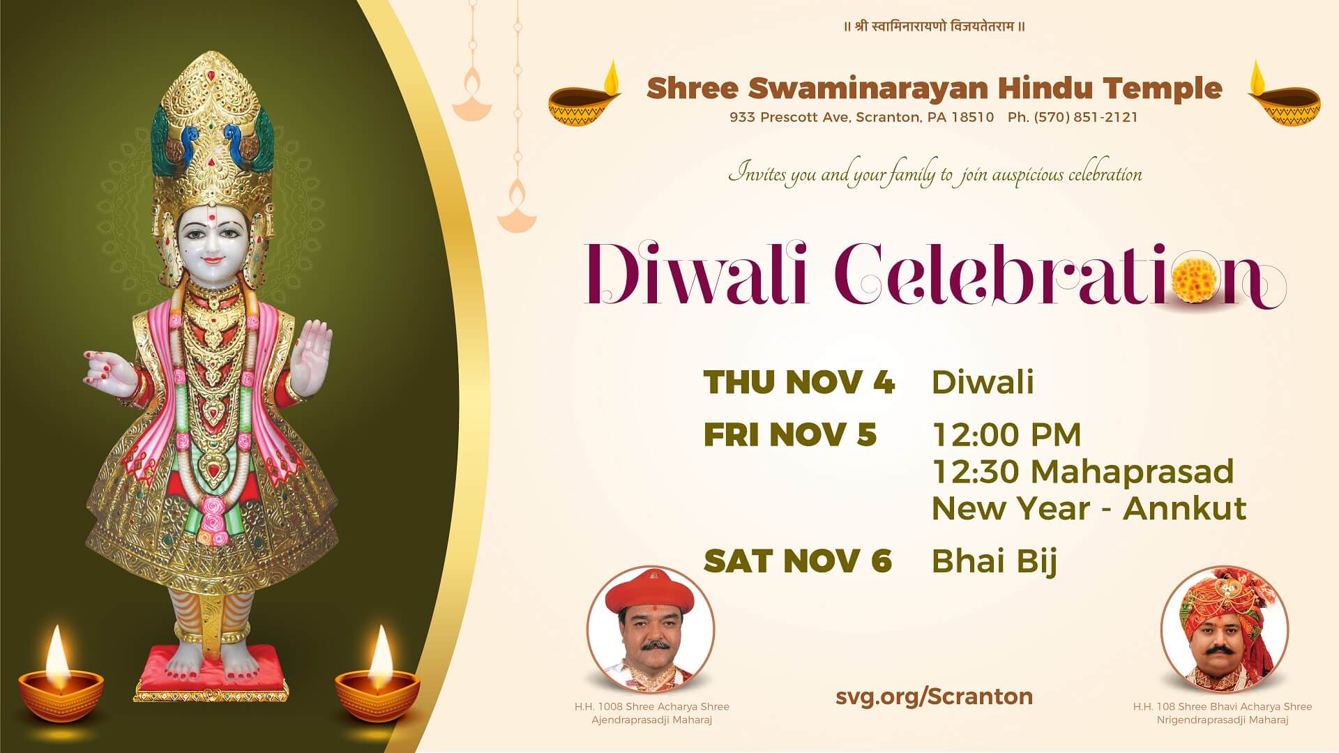 Swaminarayan Vadtal Gadi, SC-Diwali-Celebration.jpg